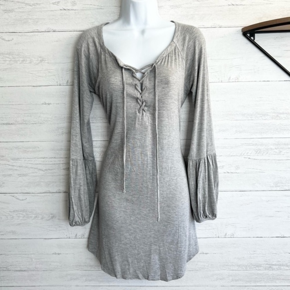 Chaser Grey Knit Mini Dress